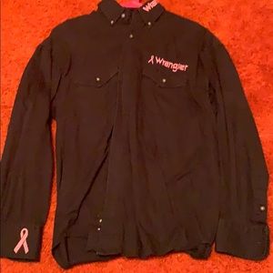 Wrangler Breast Cancer Button up.